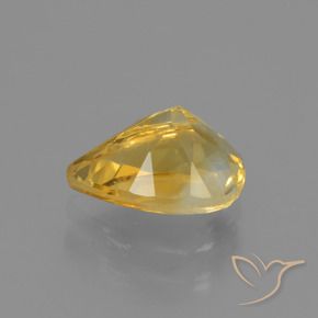 9,17 ctw natürlicher gold-orange Citrin, Birnenform, VVS