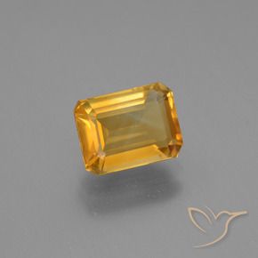 9,17 ctw natürlicher Orange-Gold Citrin, Oktagonschliff, VVS-VS