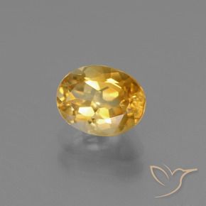1,33 ctw natürlicher goldener Citrin, Oval Schliff, VS