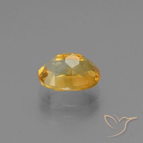 1,33 ctw natürlicher goldener Citrin, Oval Schliff, VS
