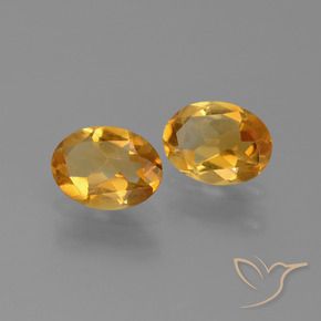1.82 ct natürliche Mittel-Helles Orange-Gold Citrin-Edelsteine, Oval, VS