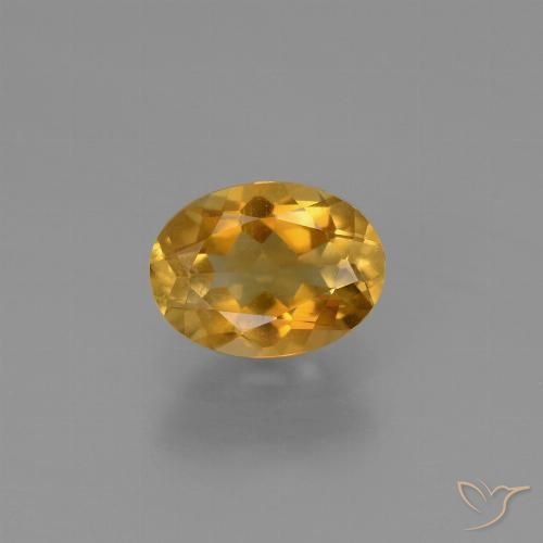 1,05 ctw natürlicher goldener Citrin, Oval Schliff, VS