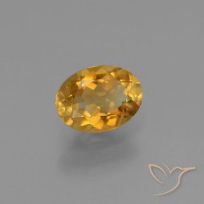 1,05 ctw natürlicher goldener Citrin, Oval Schliff, VS