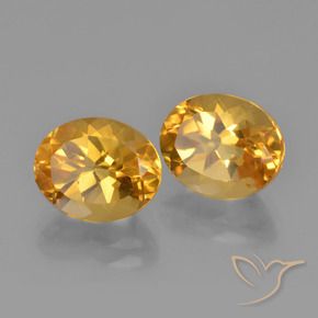 5.50 ct natürliche Dunkelgolden Citrin-Edelsteine, Oval, VVS-VS