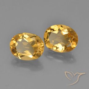 4.34 ct natürliche Tiefes Gold Citrin-Edelsteine, Oval, VVS