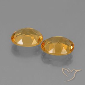 4.34 ct natürliche Tiefes Gold Citrin-Edelsteine, Oval, VVS