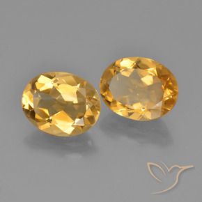 4.46 ct natürliche Mittel-Dunkelgold Citrin-Edelsteine, Oval, VVS-VS