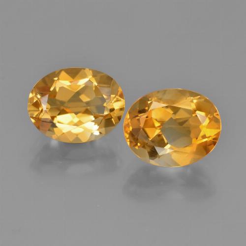 4.78 ct natürliche Mittelorange Citrin-Edelsteine, Oval Schliff, VVS-VS