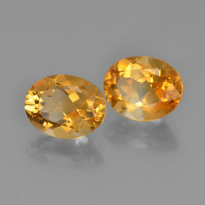 4.78 ct natürliche Mittelorange Citrin-Edelsteine, Oval Schliff, VVS-VS