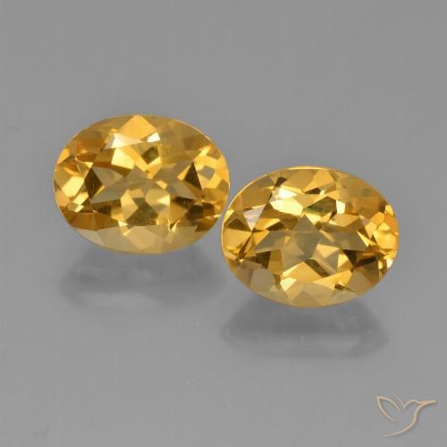 4.84ctw Natürlicher Mittel-Dunkelgold Citrin, Oval, VVS-VS