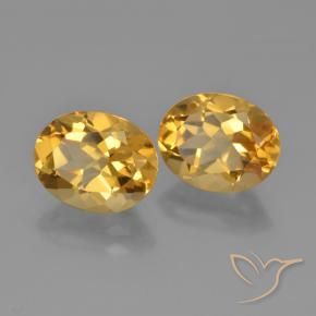 4.84 ct natürliche Mittel-Dunkelgold Citrin-Edelsteine, Oval, VVS-VS