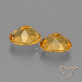4.84 ct natürliche Mittel-Dunkelgold Citrin-Edelsteine, Oval, VVS-VS