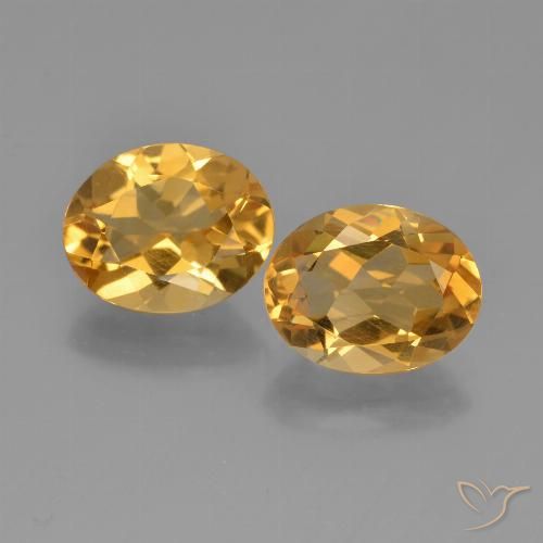 4.27ctw Natürlicher Orange-Gold Citrin, Oval, VVS