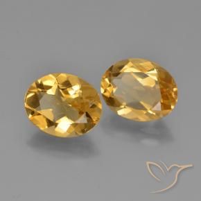 4.27 ct natürliche Orange-Gold Citrin-Edelsteine, Oval, VVS