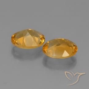 4.27 ct natürliche Orange-Gold Citrin-Edelsteine, Oval, VVS