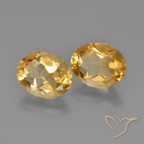4.24 ct natürliche Orange-Gold Citrin-Edelsteine, Oval, VVS