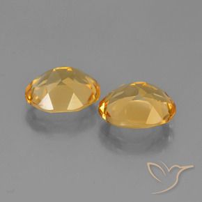 4.24 ct natürliche Orange-Gold Citrin-Edelsteine, Oval, VVS