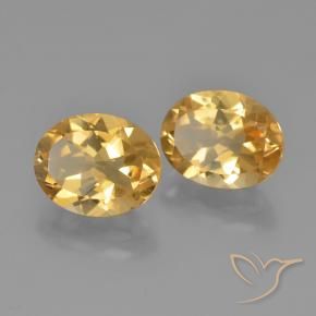 4.80 ct natürliche Mittel-Dunkelgold Citrin-Edelsteine, Oval, VS