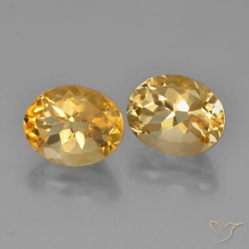 5.34 ct natürliche Mittel-Dunkelgold Citrin-Edelsteine, Oval, VVS