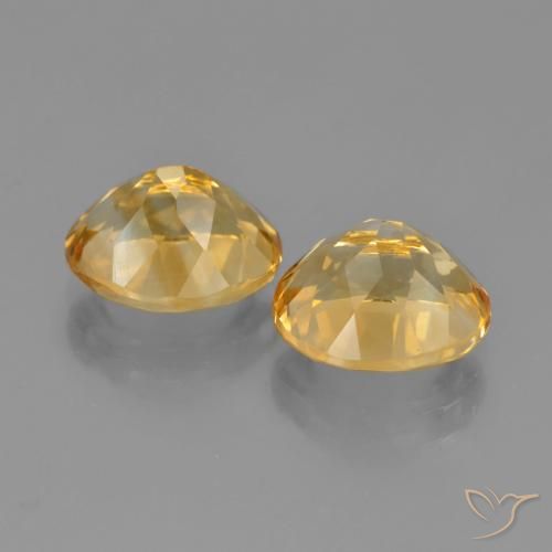 5.34 ct natürliche Mittel-Dunkelgold Citrin-Edelsteine, Oval, VVS