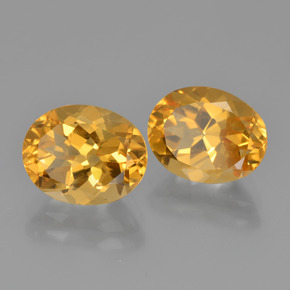 5.21 ct natürliche gelb-gold Citrin-Edelsteine, Oval Schliff, VVS