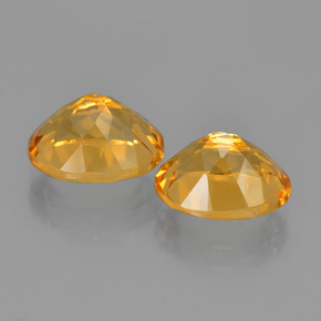5.21 ct natürliche gelb-gold Citrin-Edelsteine, Oval Schliff, VVS