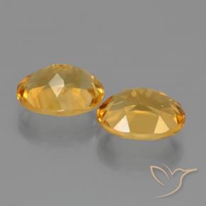 4.96 ct natürliche Dunkelgolden Citrin-Edelsteine, Oval, VVS