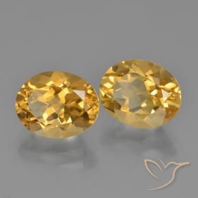 4.90 ct natürliche Tiefes Goldorange Citrin-Edelsteine, Oval, VVS