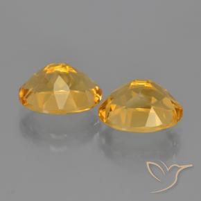 4.90 ct natürliche Tiefes Goldorange Citrin-Edelsteine, Oval, VVS