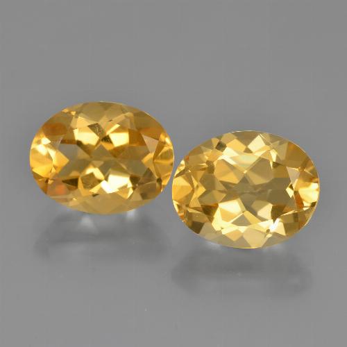 4,65 ct natürliche goldener Citrin-Edelsteine, Oval Schliff, VVS