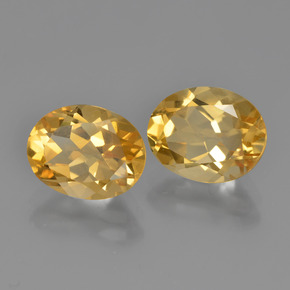 4,65 ct natürliche goldener Citrin-Edelsteine, Oval Schliff, VVS