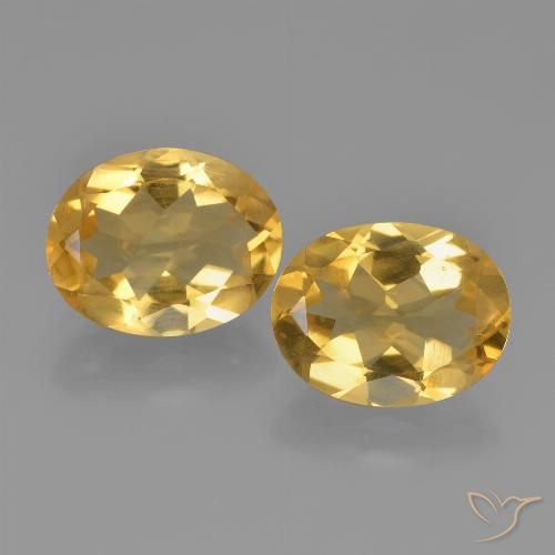 4.14ctw Natürlicher Mittel-Dunkelgold Citrin, Oval, VVS-VS