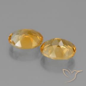 4.26 ct natürliche Tiefes Goldorange Citrin-Edelsteine, Oval, VVS-VS