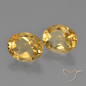 4.61 ct natürliche Tiefes Goldorange Citrin-Edelsteine, Oval, VS