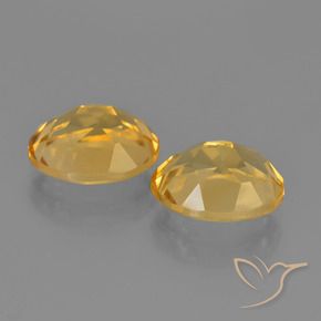 4.61 ct natürliche Tiefes Goldorange Citrin-Edelsteine, Oval, VS
