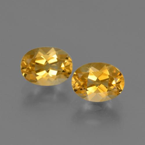 2,38 ct natürliche goldener Citrin-Edelsteine, Oval Schliff, VVS