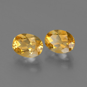 2,38 ct natürliche goldener Citrin-Edelsteine, Oval Schliff, VVS