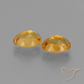 2.34 ct natürliche Dunkelorange-Gold Citrin-Edelsteine, Oval, VS