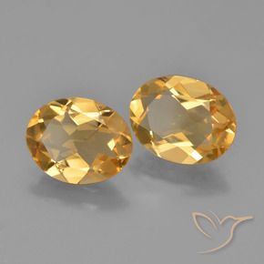 3.42 ct natürliche Mittel-Dunkelgold Citrin-Edelsteine, Oval, VVS-VS