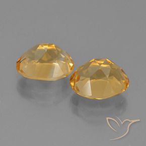 4.74 ct natürliche Hellorange-Gold Citrin-Edelsteine, Oval, VVS-VS