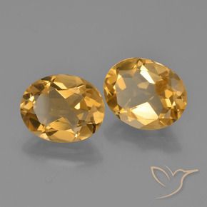 4.02 ct natürliche Hellorange-Gold Citrin-Edelsteine, Oval, VVS-VS