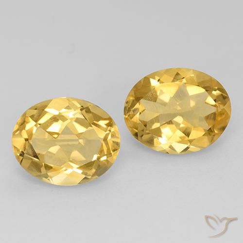 4.26ctw Natürlicher gold-orange Citrin, Oval, VVS-VS