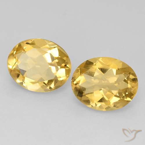 4.26 ct natürliche gold-orange Citrin-Edelsteine, Oval, VVS-VS