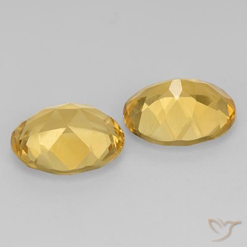 4.26 ct natürliche gold-orange Citrin-Edelsteine, Oval, VVS-VS