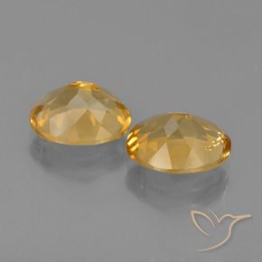 4.55 ct natürliche Hellorange-Gold Citrin-Edelsteine, Oval, VVS-VS