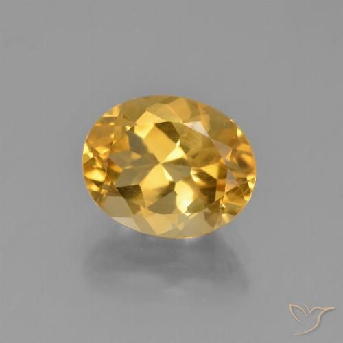 2,58 ctw natürlicher goldener Citrin, Oval Schliff, VVS-VS