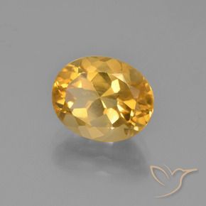 2,58 ctw natürlicher goldener Citrin, Oval Schliff, VVS-VS