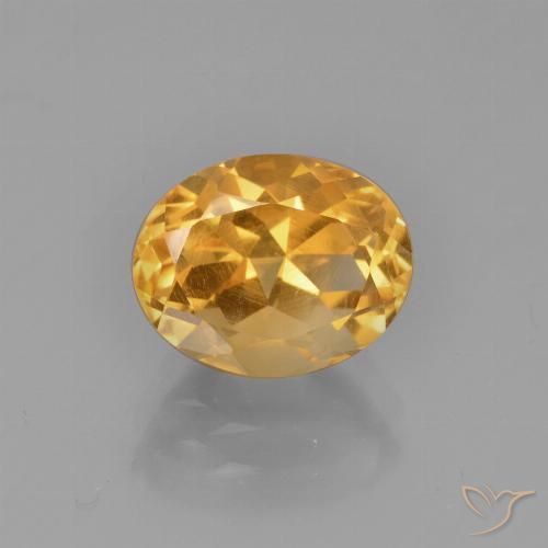 2.85ct Natürlicher Orange-Gold Citrin, Oval, VVS-VS