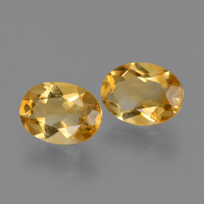 1.94 ct natürliche Tiefes Goldorange Citrin-Edelsteine, Oval Schliff, VVS