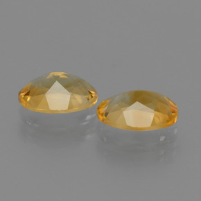 1.94 ct natürliche Tiefes Goldorange Citrin-Edelsteine, Oval Schliff, VVS